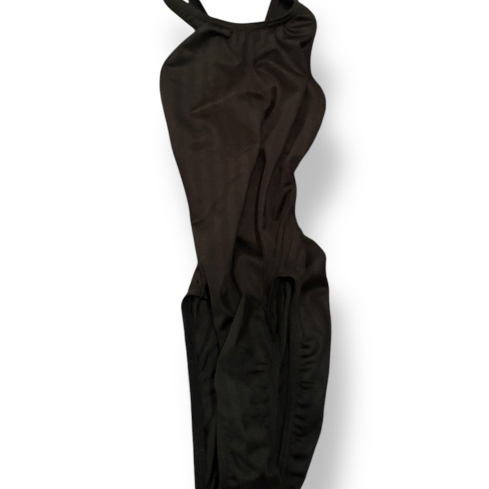 Speedo Womens Black Endurance+ Super Pro Plus Athletic One Piece